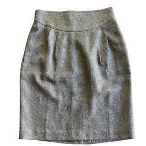 LOFT Elegant Metallic Brown Pencil Skirt